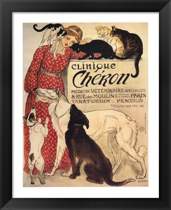 Framed Clinique Cheron Print