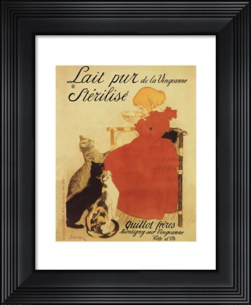 Framed Lait Sterilise Print