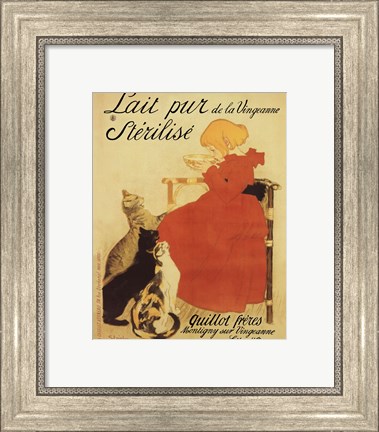 Framed Lait Sterilise Print