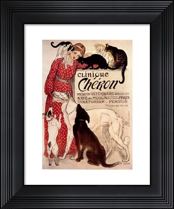 Framed Clinique Cheron Print