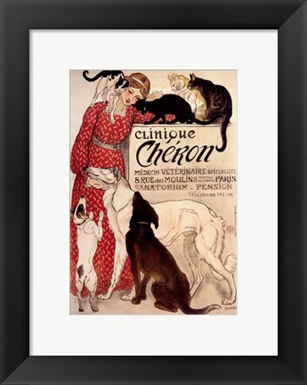 Framed Clinique Cheron Print