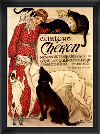 Framed Clinique Cheron Print