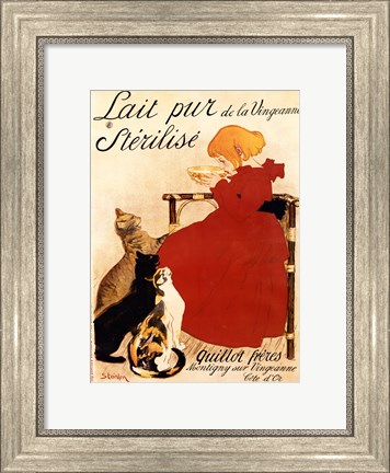 Framed Lait Sterilise Print