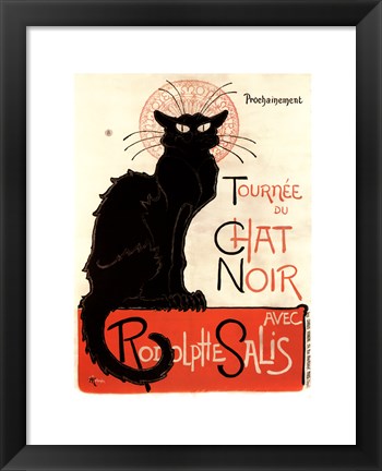 Framed Tournee du Chat Noir Print