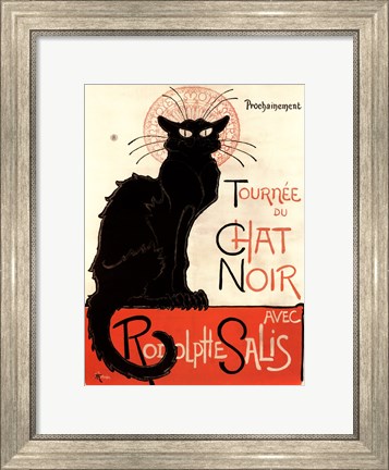 Framed Tournee du Chat Noir Print