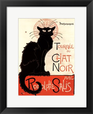 Framed Tournee du Chat Noir Print