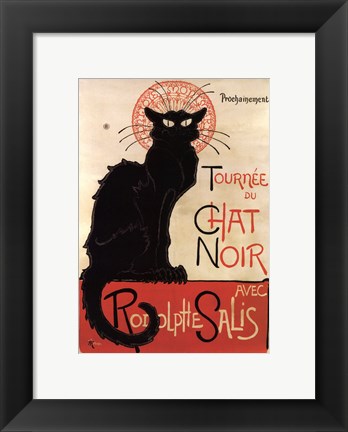 Framed Tournee du Chat Noir Print