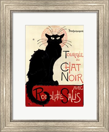 Framed Tournee du Chat Noir Print