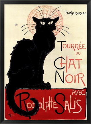 Framed Tournee du Chat Noir Print