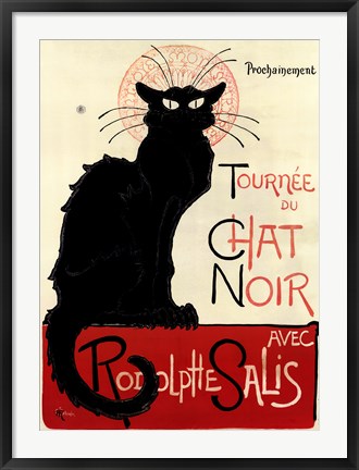 Framed Tournee du Chat Noir Print