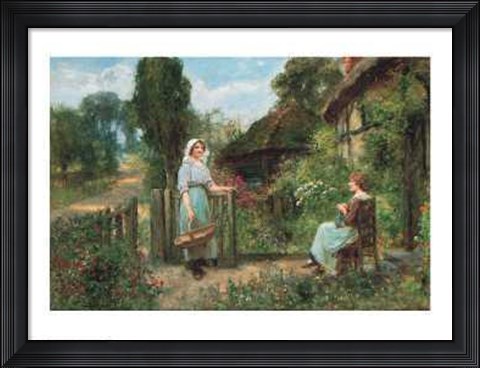 Framed Off to Market Print