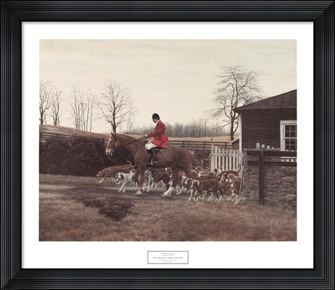 Framed Orange County Hounds Print