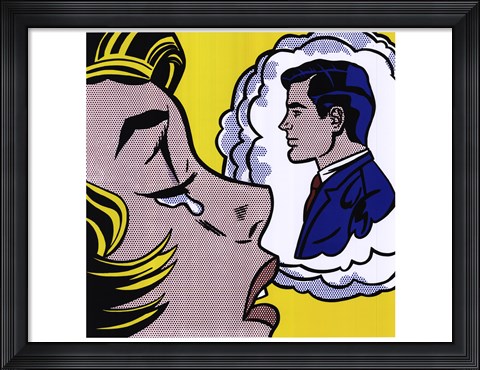 Framed Thinking of Him Print