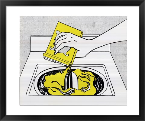 Framed Washing Machine Print