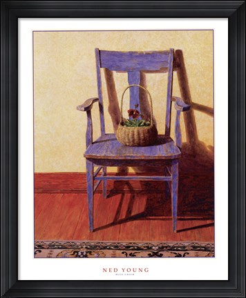 Framed Blue Chair Print
