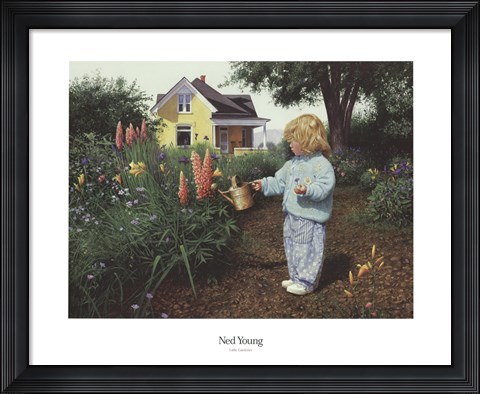 Framed Little Gardener Print