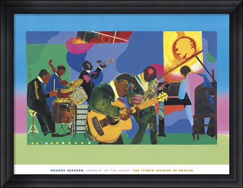 Framed Jammin&#39; at the Savoy Print