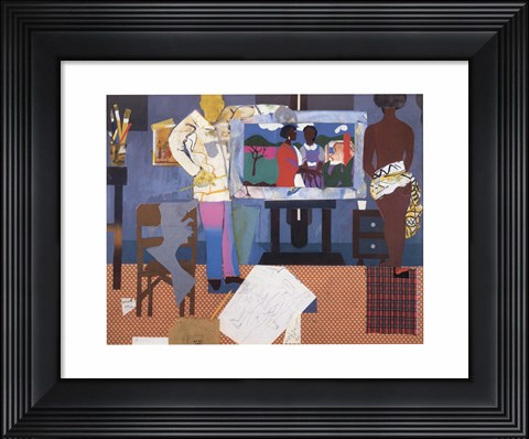 Framed Profile/Part II, The Thirties: Artist with Painting and Model, 1981 Print