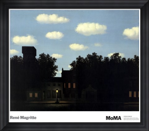 Framed Empire of Light II, 1950 Print
