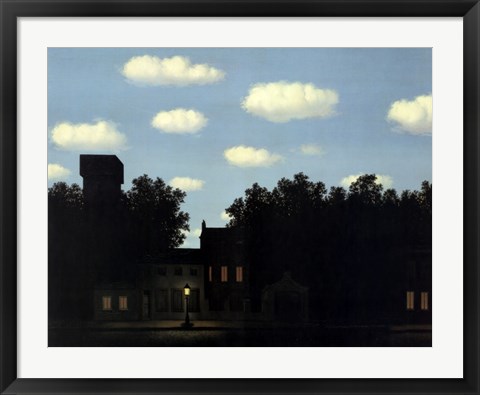 Framed Empire of Light II, 1950 Print