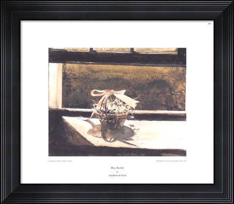 Framed May Basket Print