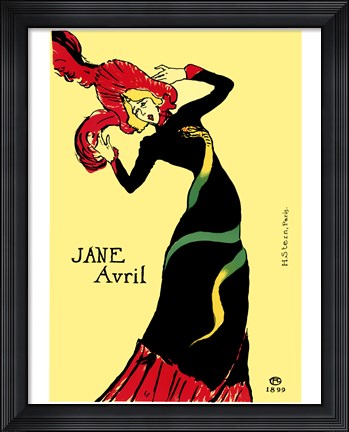 Framed Jane Avril Print