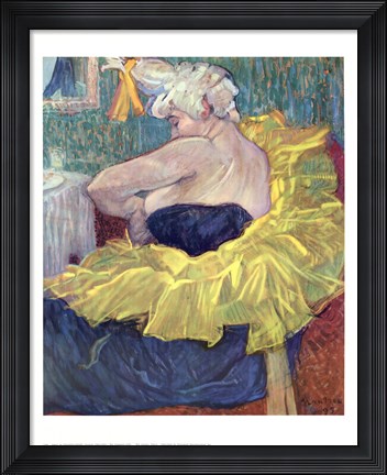 Framed Lady Clown Cha-U-Kao Print