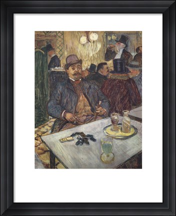Framed M. Boileau au Cafe Print