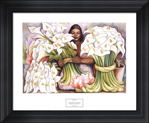 Framed Vendedora de Alcatraces Print