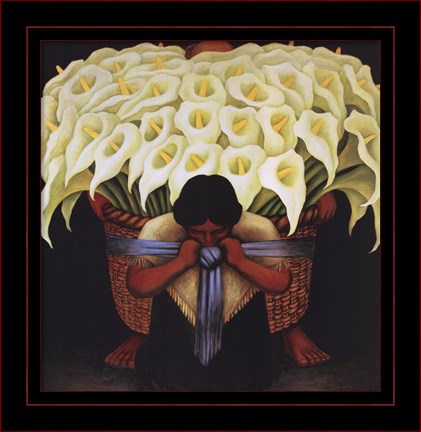 Framed El Vendedor de Alcatraces Print