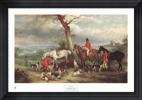 Framed Thomas Wilkinson, Mfh, with the Hurworth Print