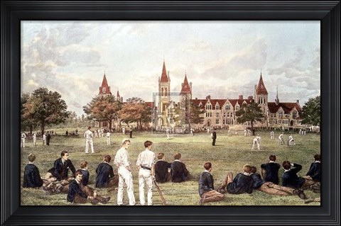 Framed Charterhouse School Pm Print