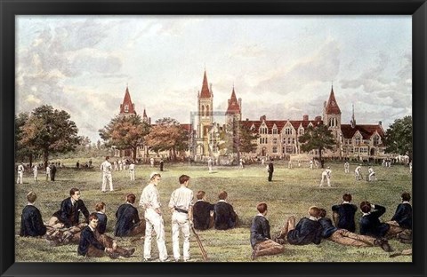 Framed Charterhouse School Pm Print