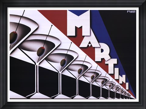 Framed Martini Print
