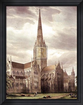 Framed Salisbury Cathedral Pm Print