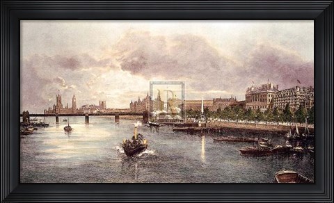Framed Westminster Pm Print