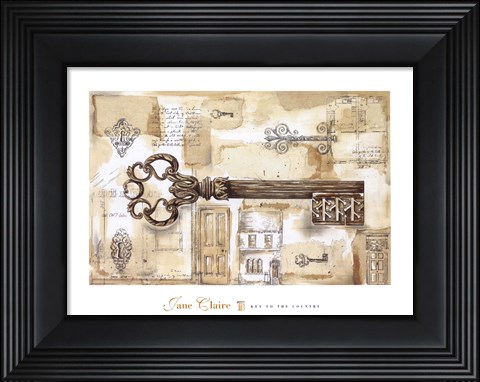 Framed Key to the Country Print