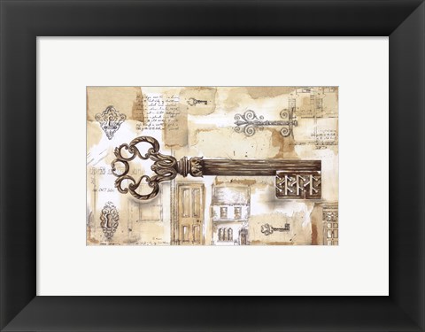 Framed Key to the Country Print