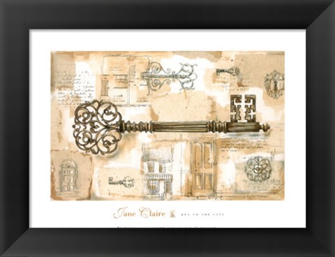 Framed Key to the City Print