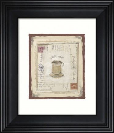 Framed Cafe noir Print