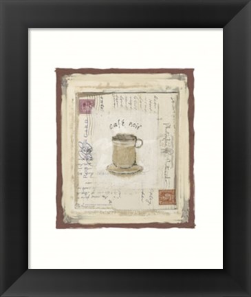 Framed Cafe noir Print