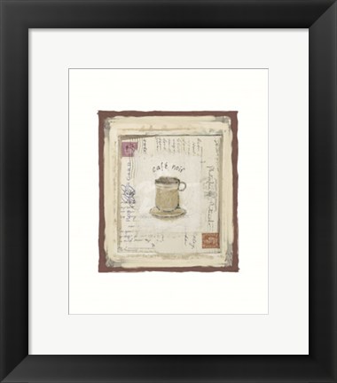 Framed Cafe noir Print