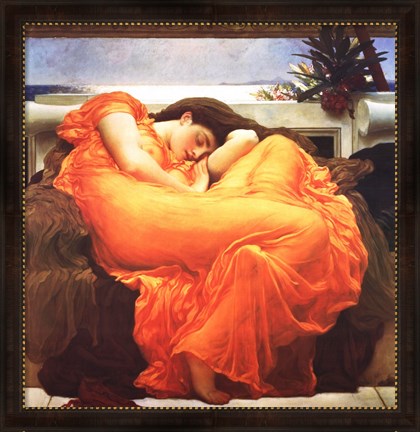 Framed Flaming June, c.1895 Print