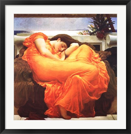 Framed Flaming June, c.1895 Print