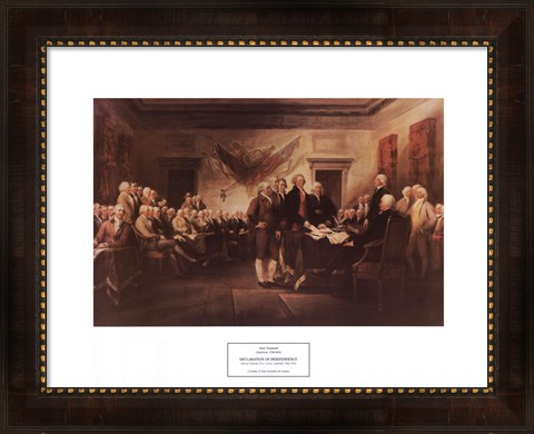Framed Declaration of Independence Print