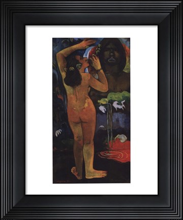 Framed Moon and the Earth Print