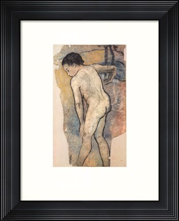Framed Breton Bather Print