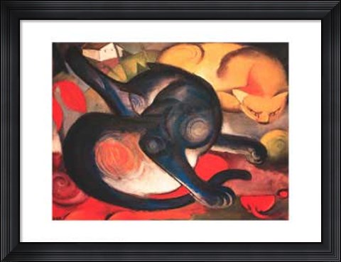 Framed Two Cats Print