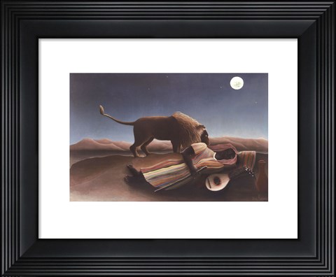 Framed Sleeping Gypsy, c.1897 Print