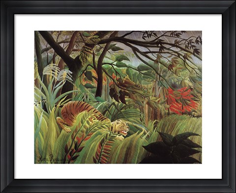 Framed Surprised! Storm in the Forest Print